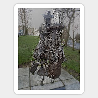 Lobey Dosser Statue, Glasgow Sticker